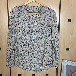 EQUIPMENT femme floral silk button down blouse
